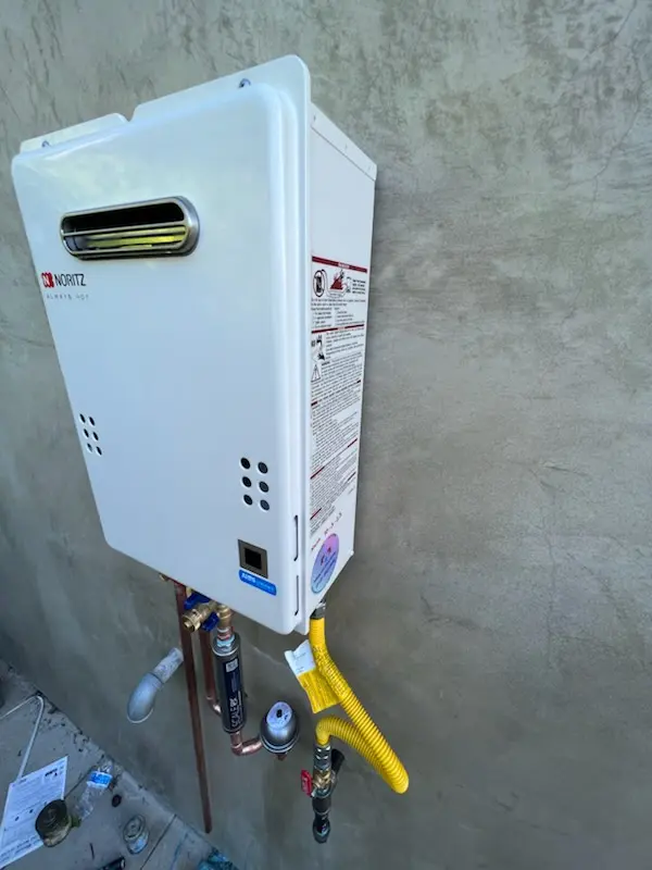 Tankless water heater installation for Broadview homes